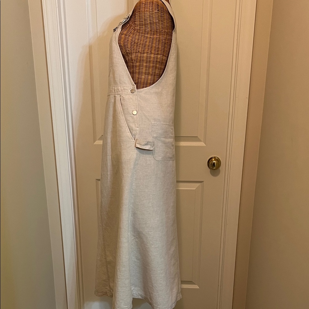 Susan Bristol Cream Overall Dress - Picture 2 of 10